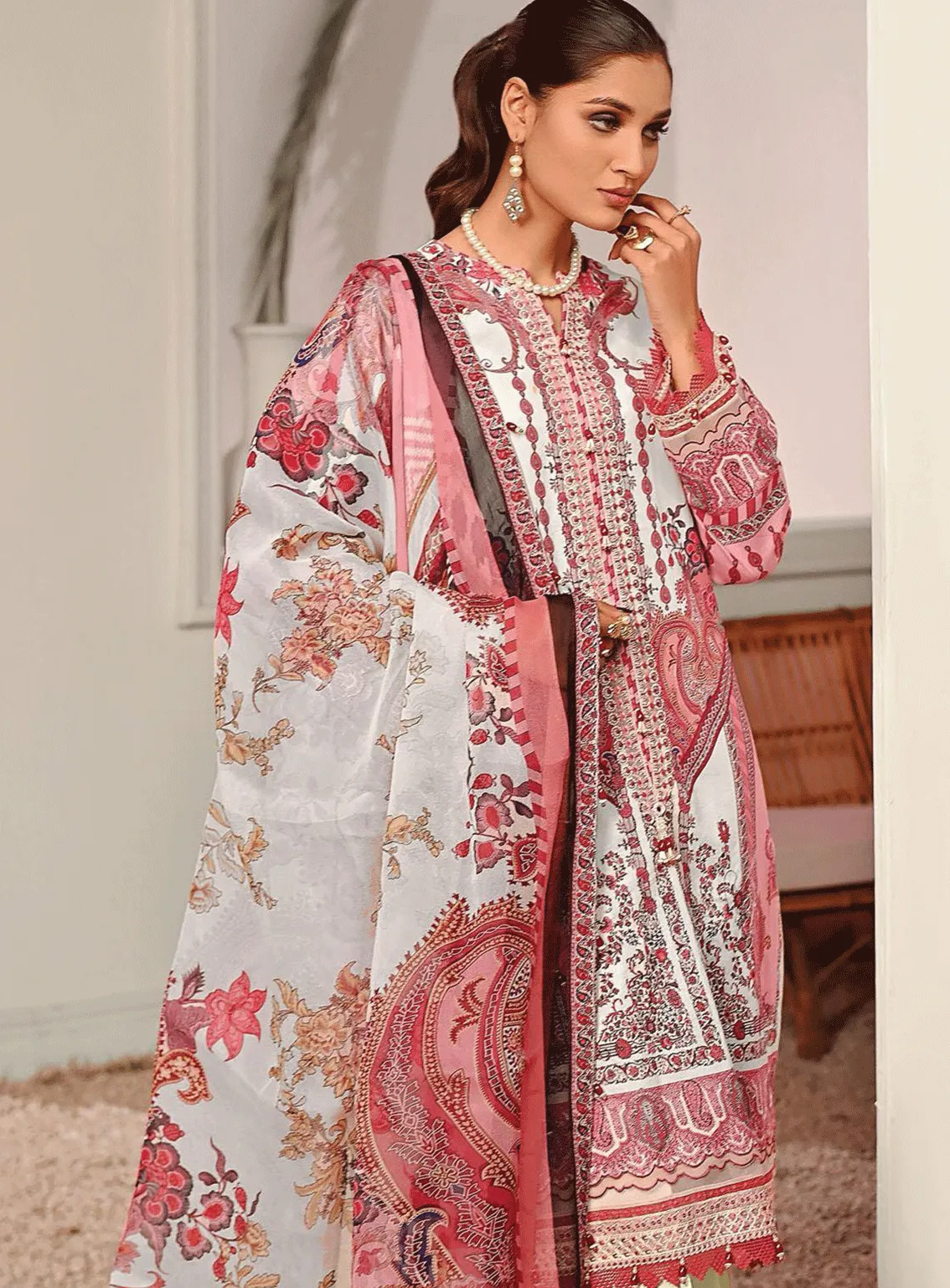 Viva Prints by Anaya Embroidered Lawn Unstitched 3 Piece Suit - AKC23VPL 05 ZENOBIA