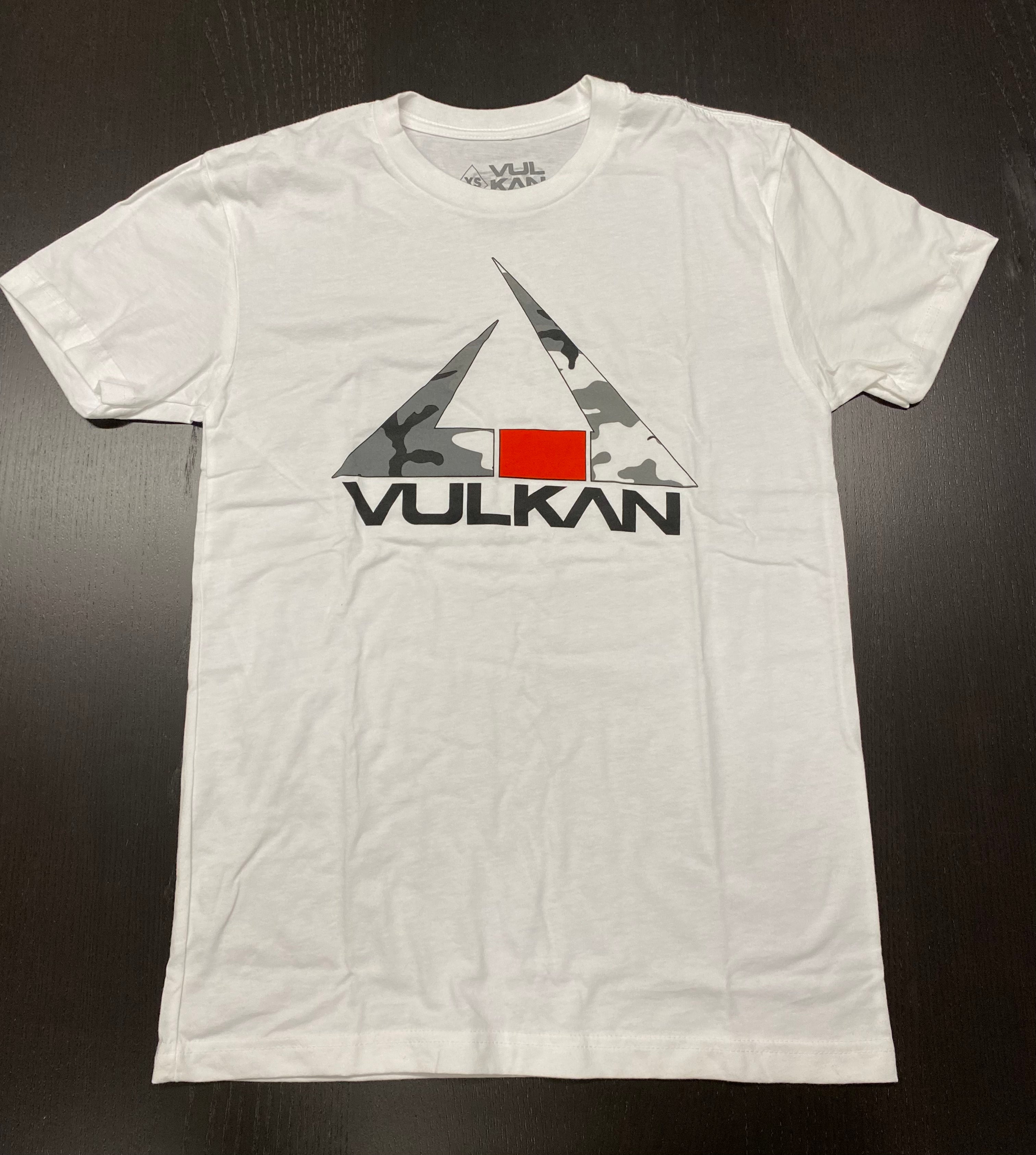 Vulkan Grey Camo T Shirt - White