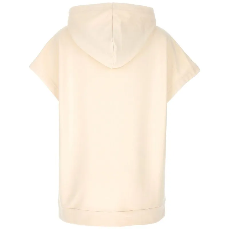 Weekend Max Mara  |Plain Cotton Short Sleeves Logo Hoodies & Sweatshirts