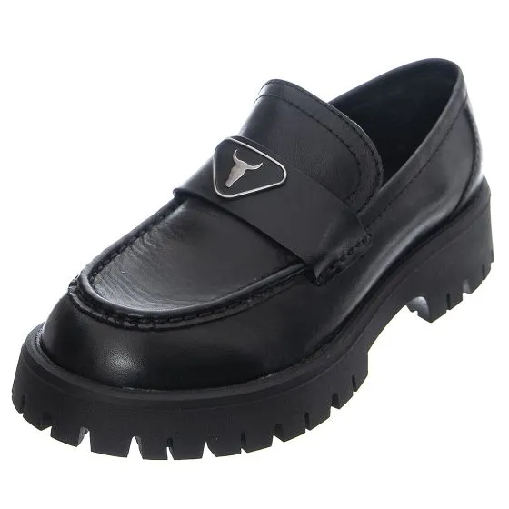 Windsor Smith Throne Loren Lea Black Loafer Shoes