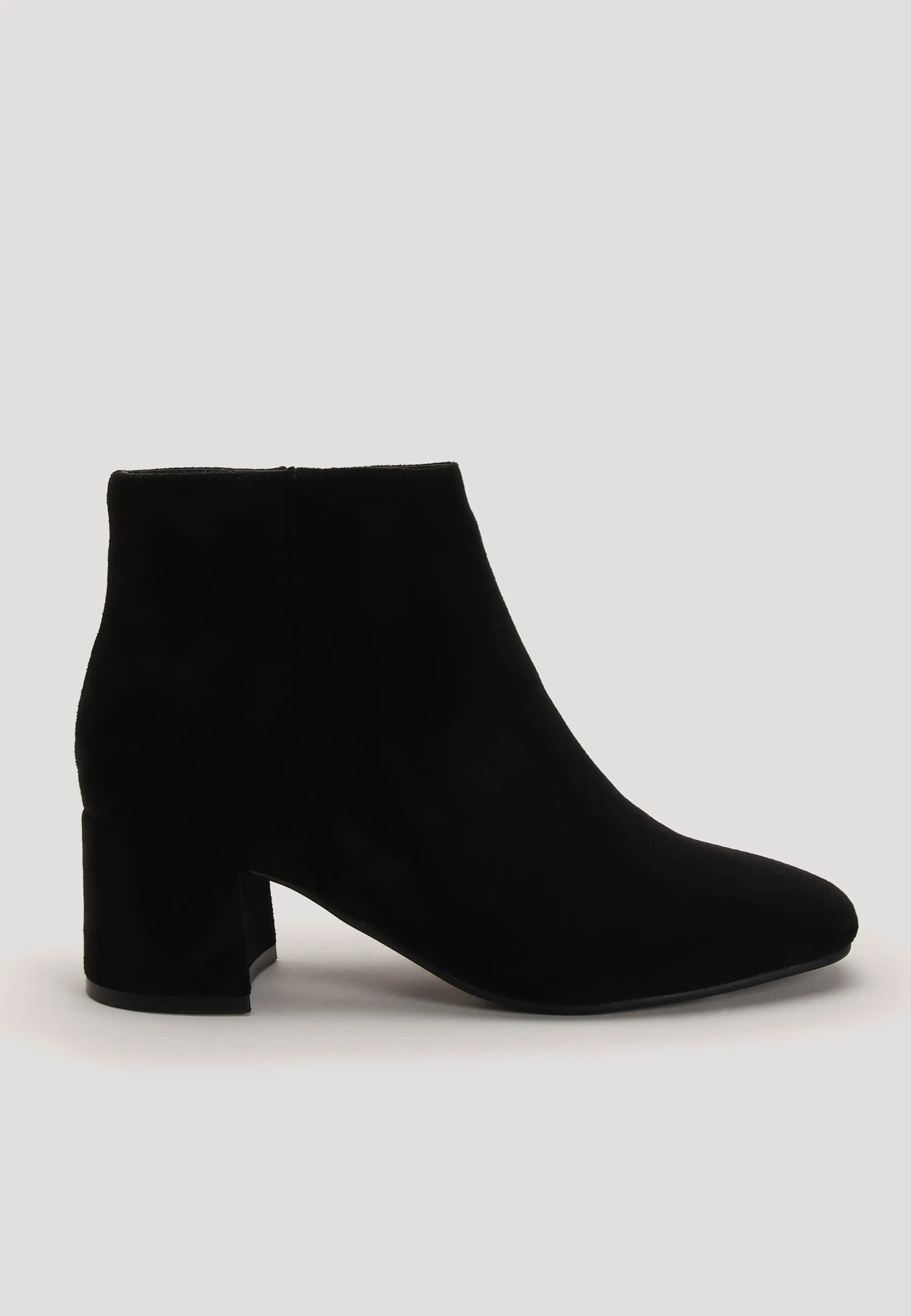 Womens Black Formal Block Heel Boots