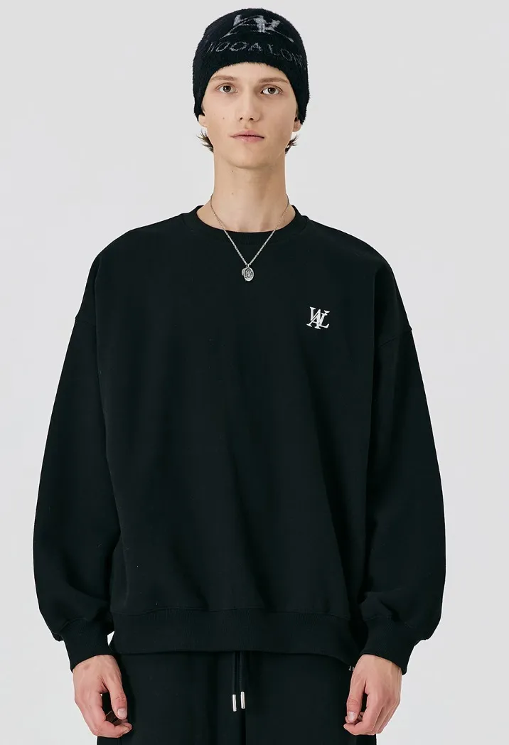 WOOALONG  |Unisex Street Style Logo Hoodies & Sweatshirts