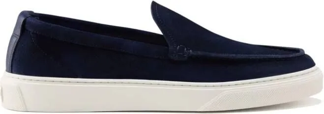 Woolrich suede slip-on loafers Blue