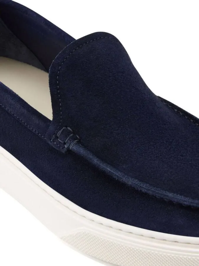 Woolrich suede slip-on loafers Blue