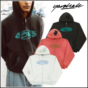 yardsale  |Street Style Long Sleeves Cotton Logo Hoodies